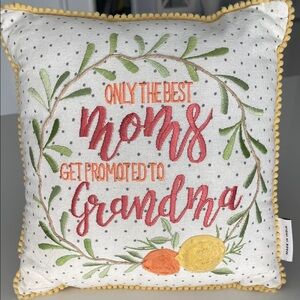 Decorative Grandma Promotion Pillow - Multicolor
12” square